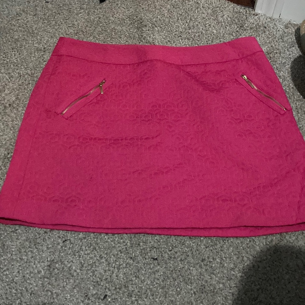 Pink mini skirt